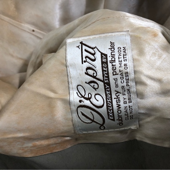 D’Esprit dubrowsky and perlbinder faux fur wool vintage coat. Sz 8 - Picture 5 of 6